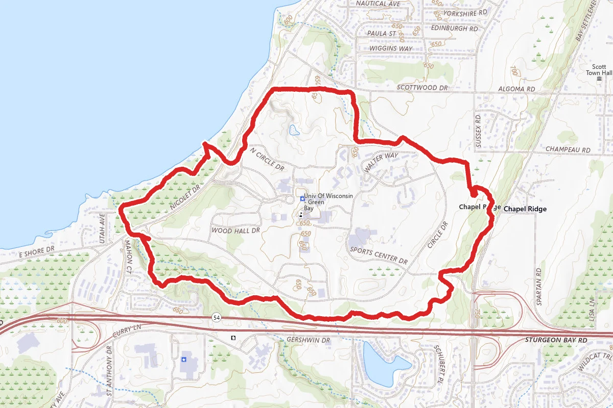 Cofrin Memorial Arboretum Trail