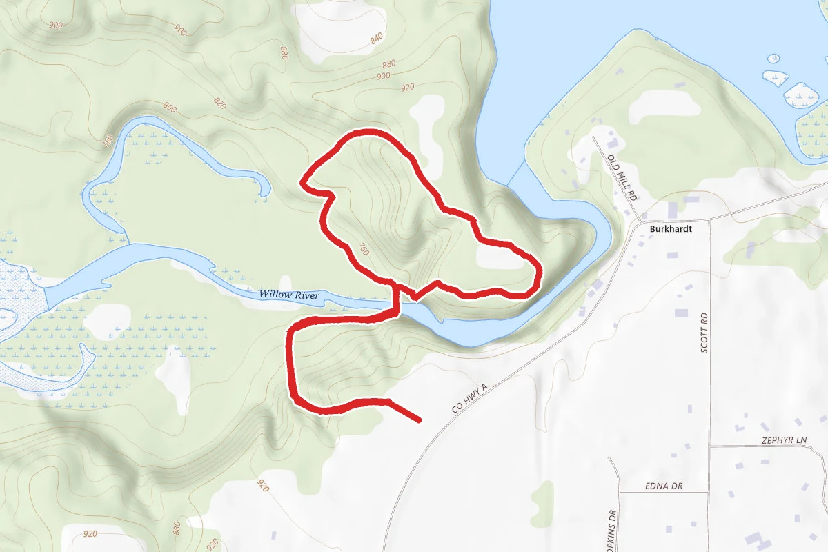 Willow Falls Trail to Burkhardt Trail