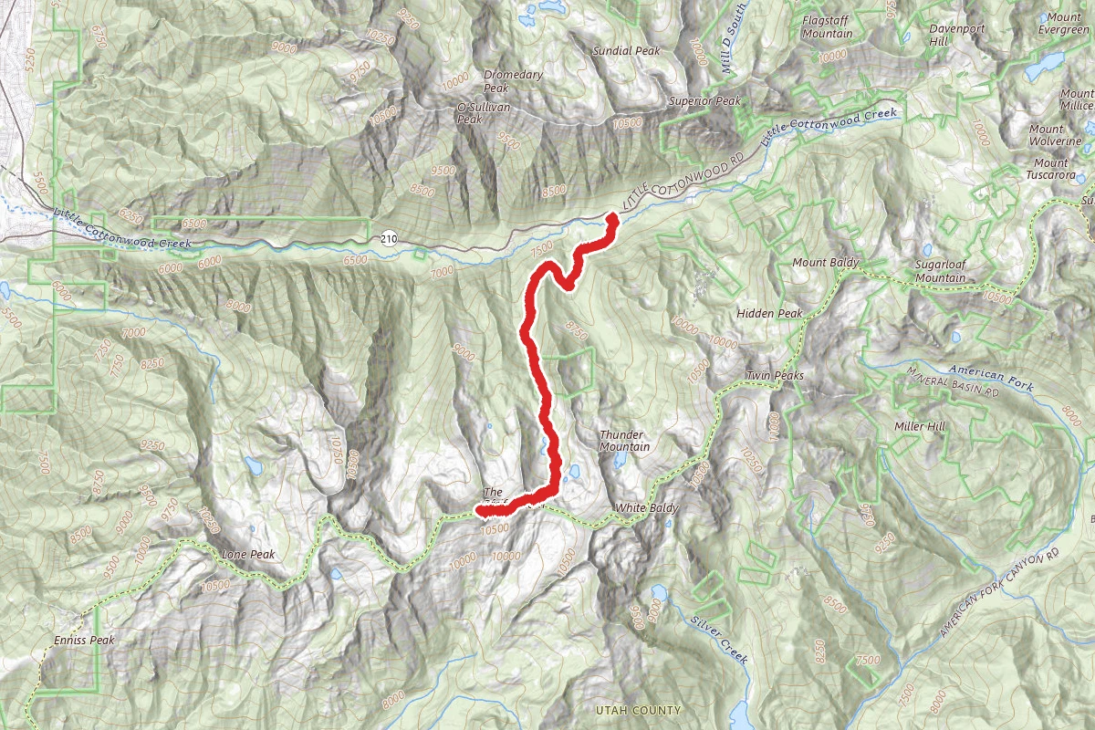 Pfeifferhorn (via Red Pine Lakes Trail)