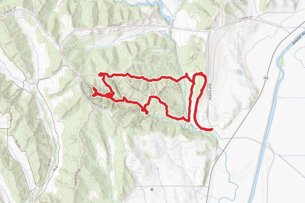 Preparation Canyon State Park Loop
