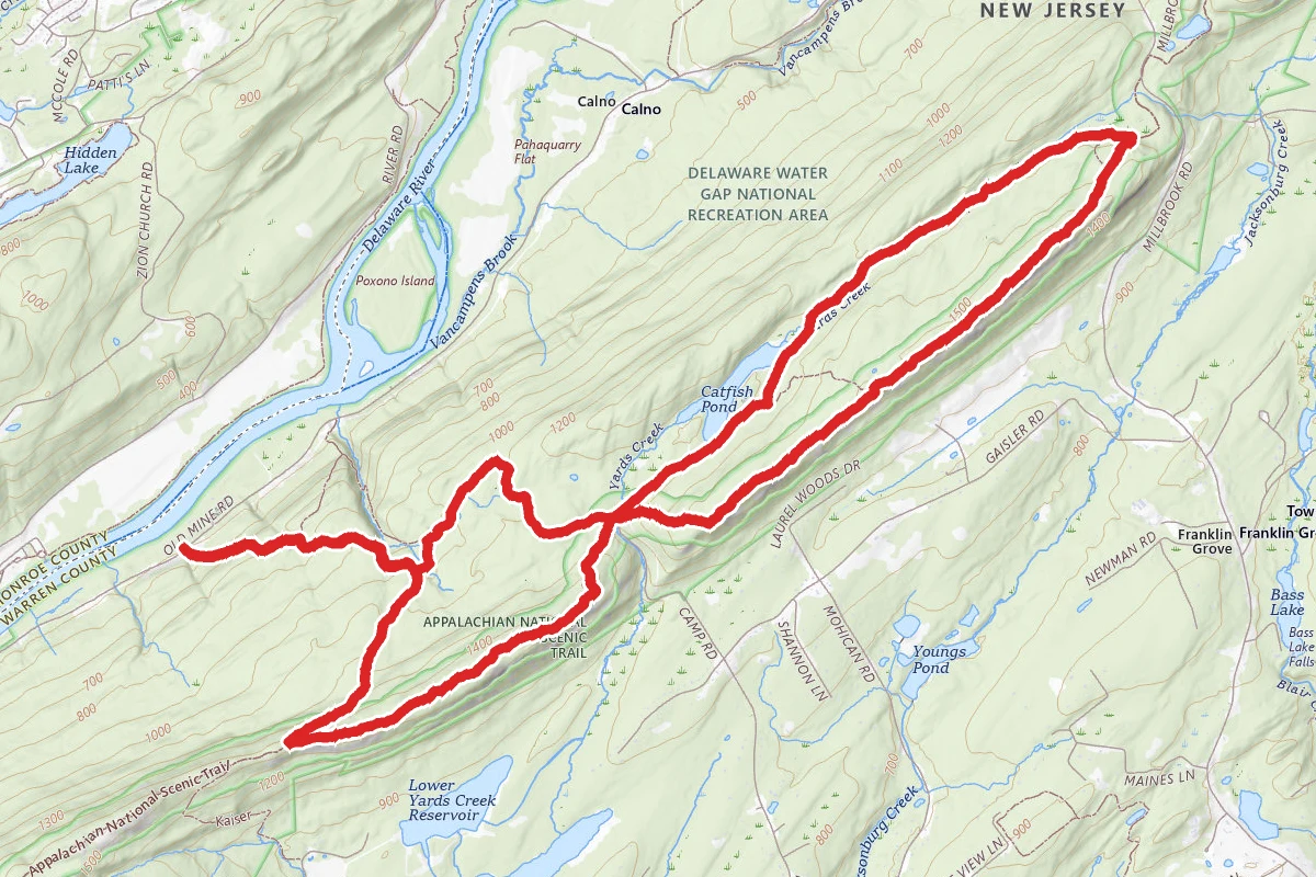 Kaiser, Appalachian, Rattlesnake Swamp, and Coppermine Trails Loop