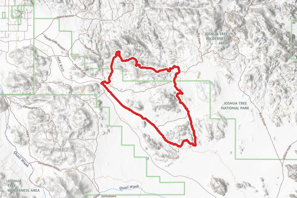 Maze Loop, Window Trail, and North View