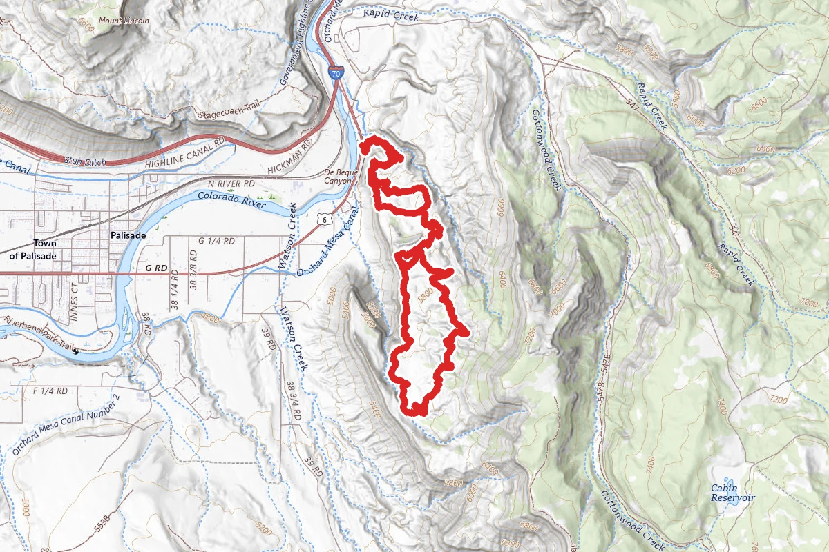 Palisade Rim Upper Loop