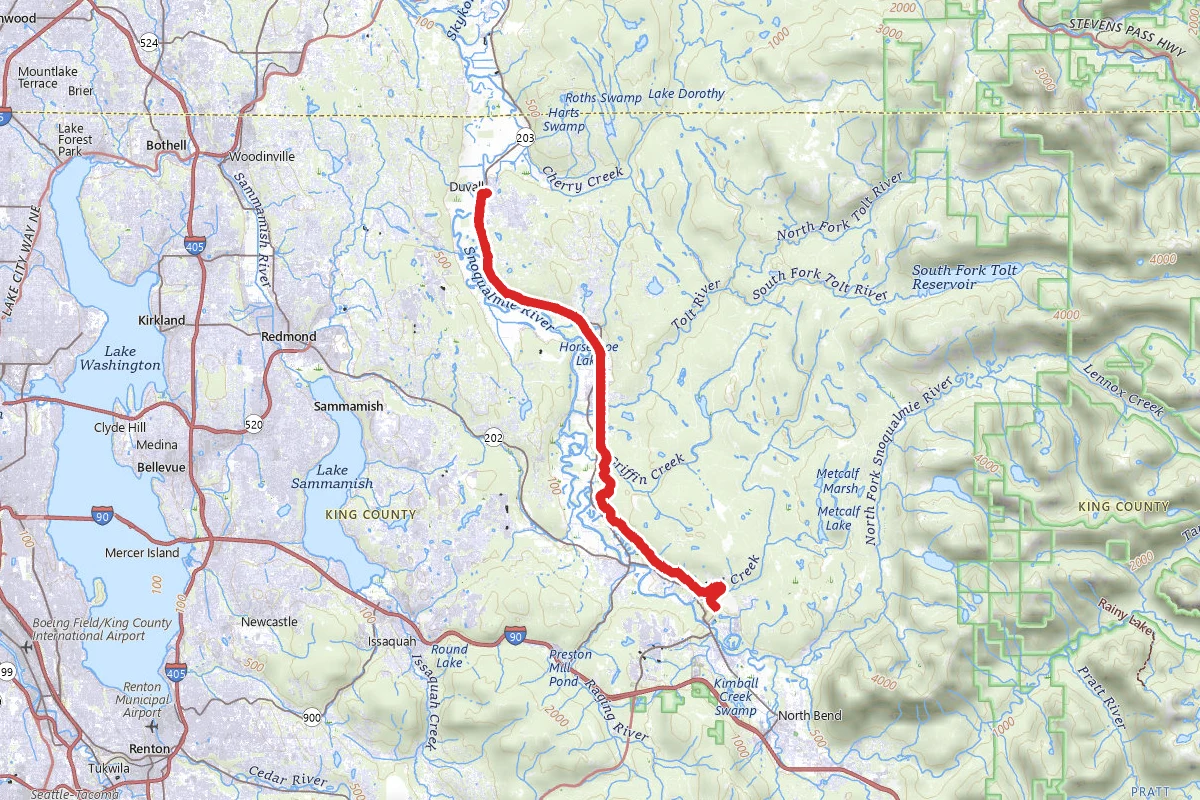 Snoqualmie Valley Trail and Snoqualmie Valley Trail Extension