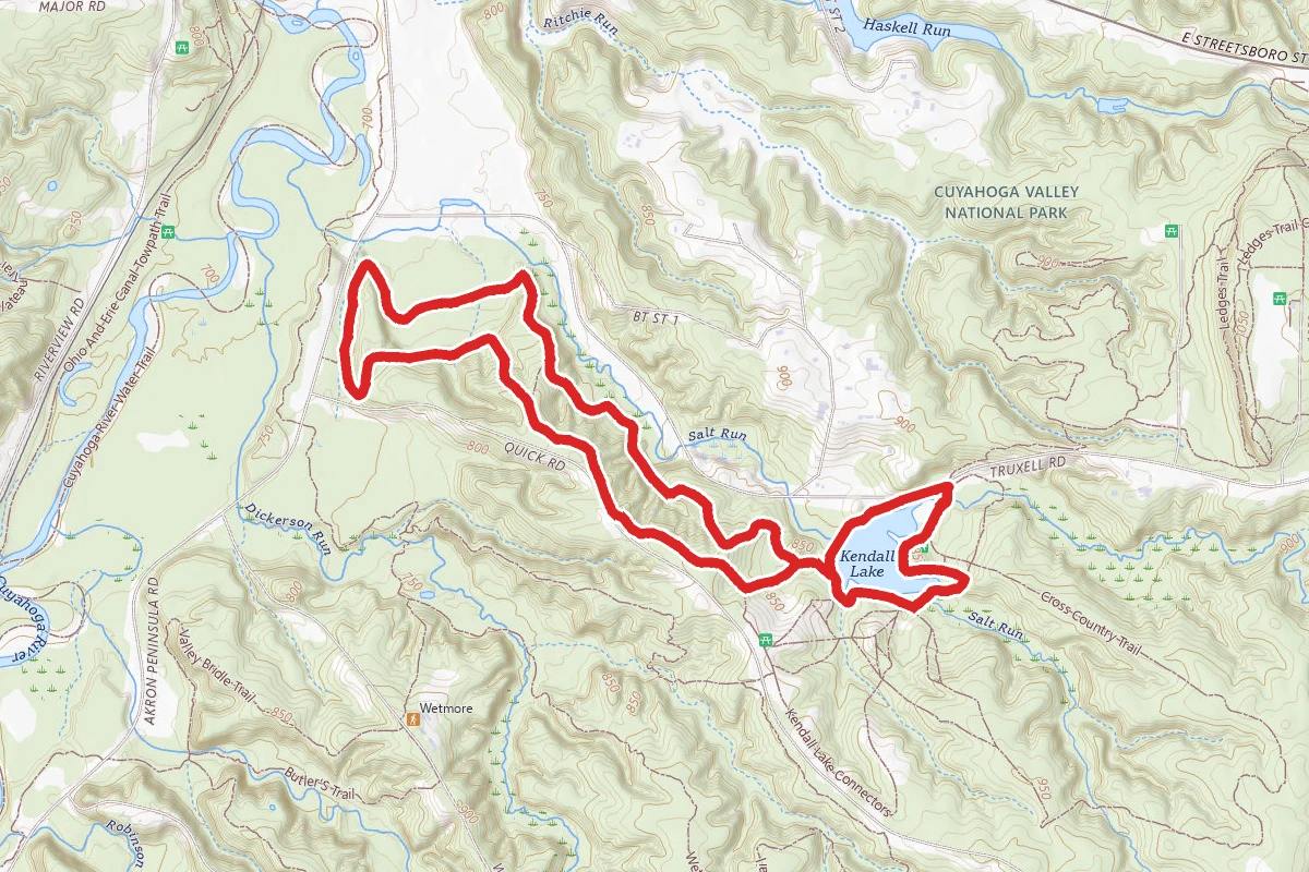 Kendall Lake Loop Trail and Salt Run Trail