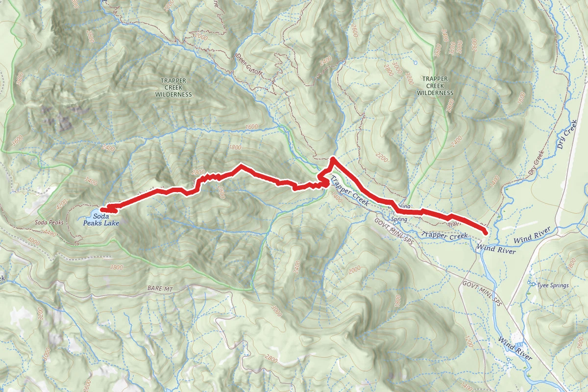 Soda Peaks Lake Trail