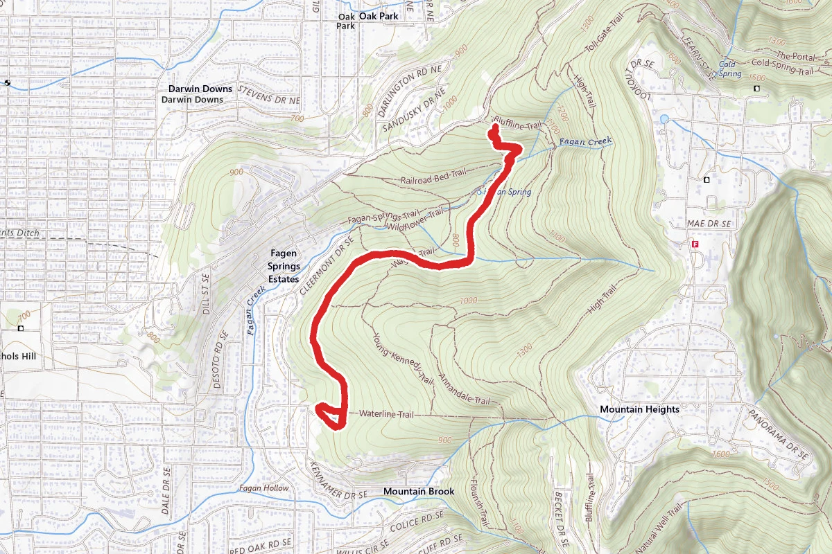 Three Caves via Alms House Trail