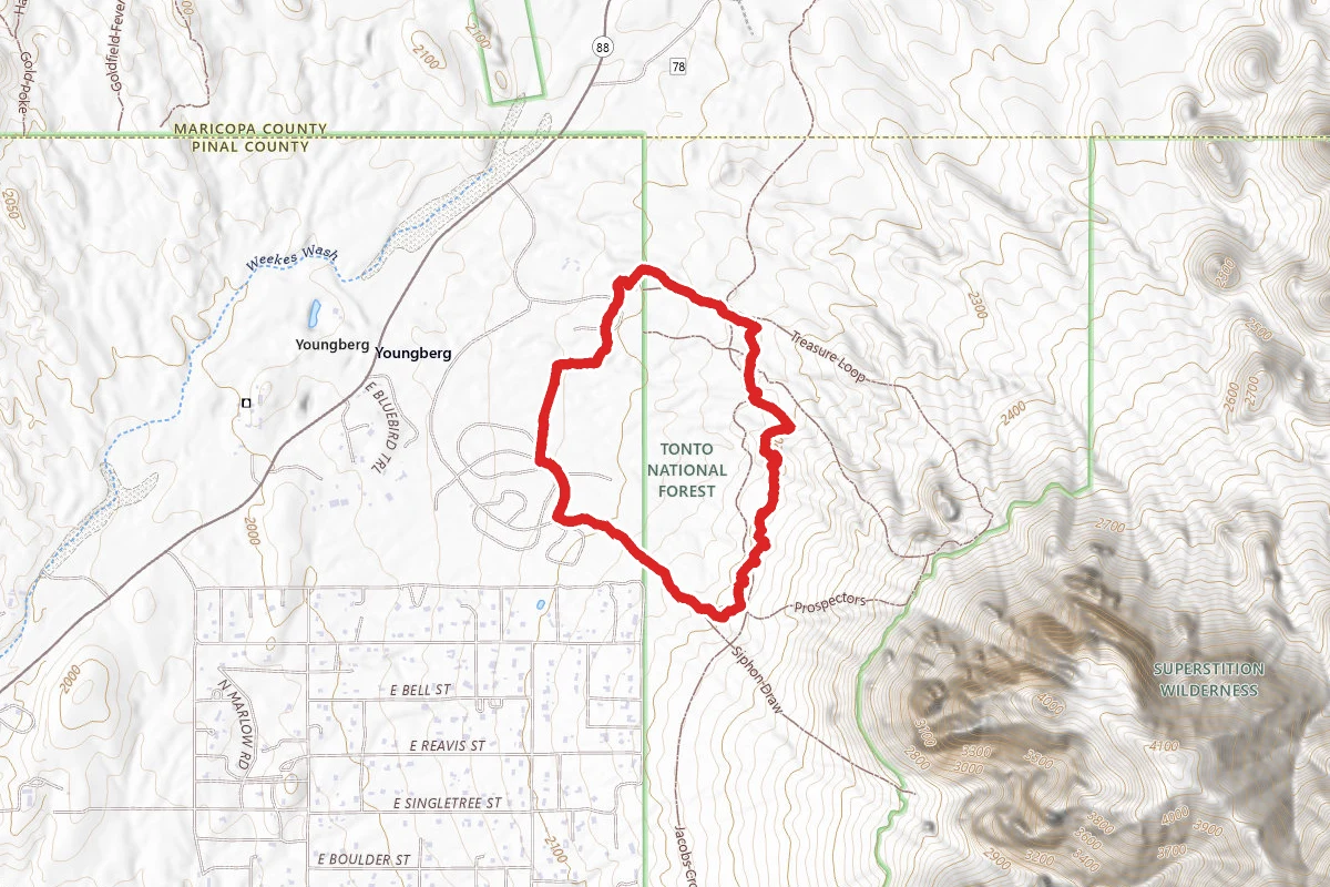 Jacob's Crosscut and Siphon Draw Trail