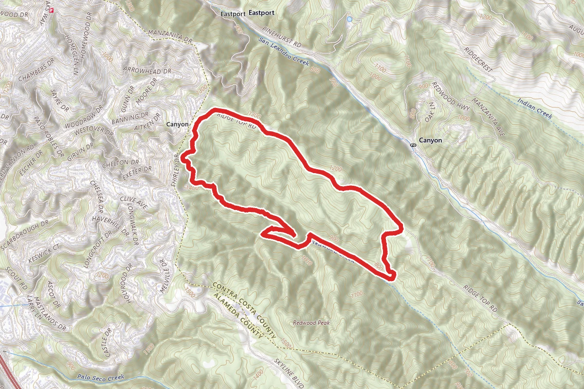 East Ridge, Prince, Stream, Tres Sendas, French West Ridge