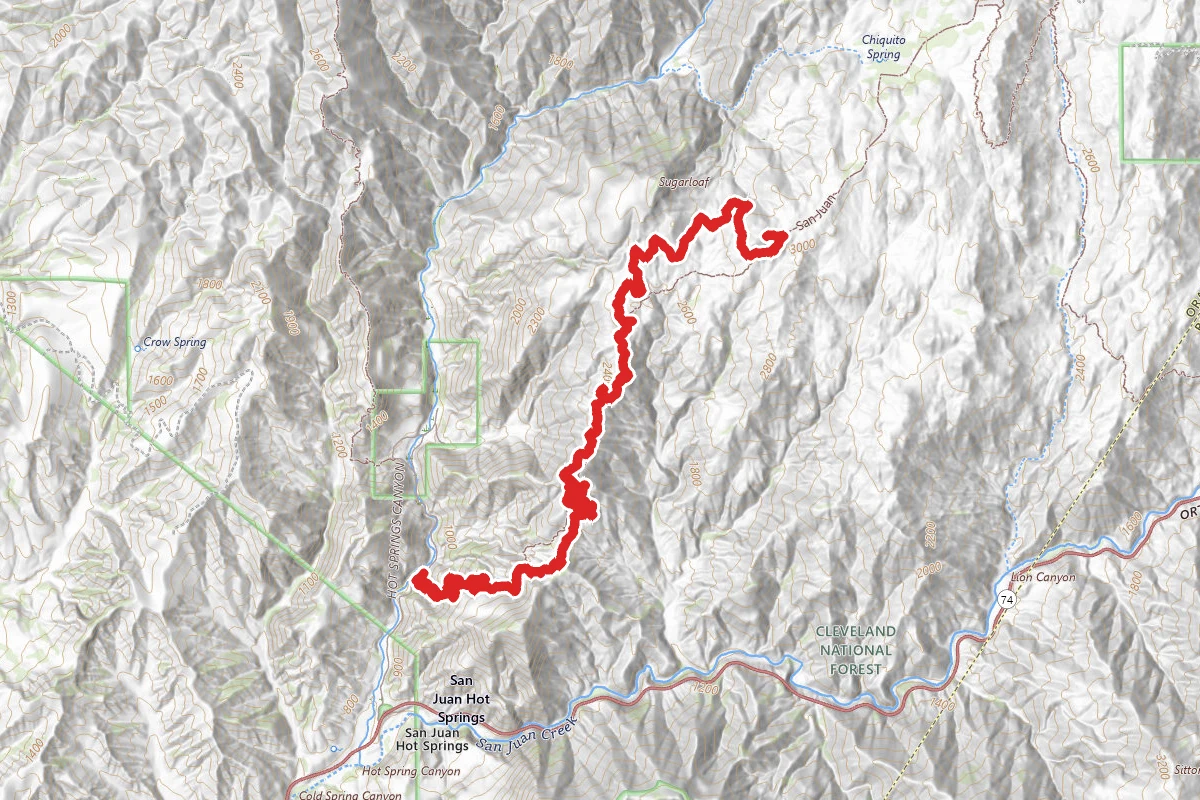 San Juan Trail to Sugarloaf Peak