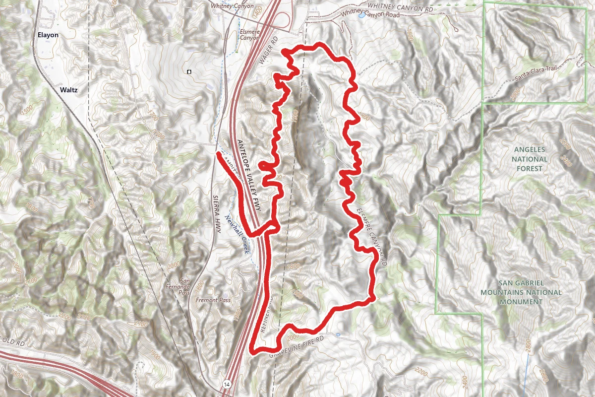 Elsmere Canyon 6 Mile Loop