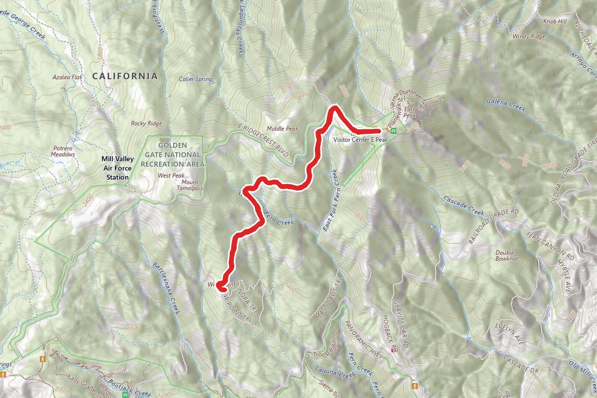 East Peak to West Point
