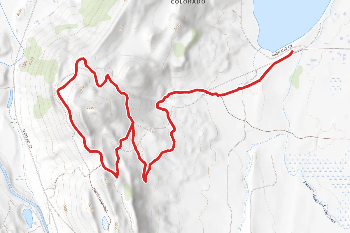 Foothills Trail to Resrvoir Ridge Trail Loop