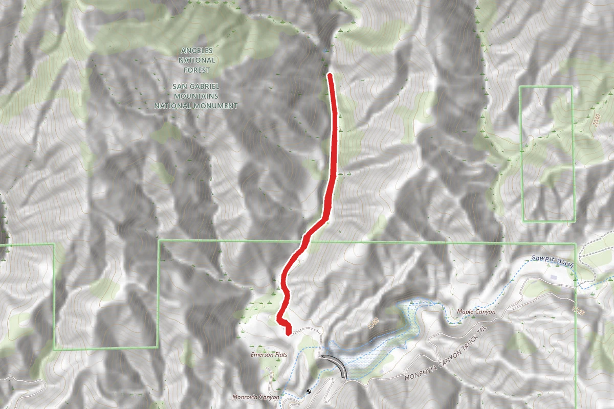Monrovia Canyon Waterfall Trail