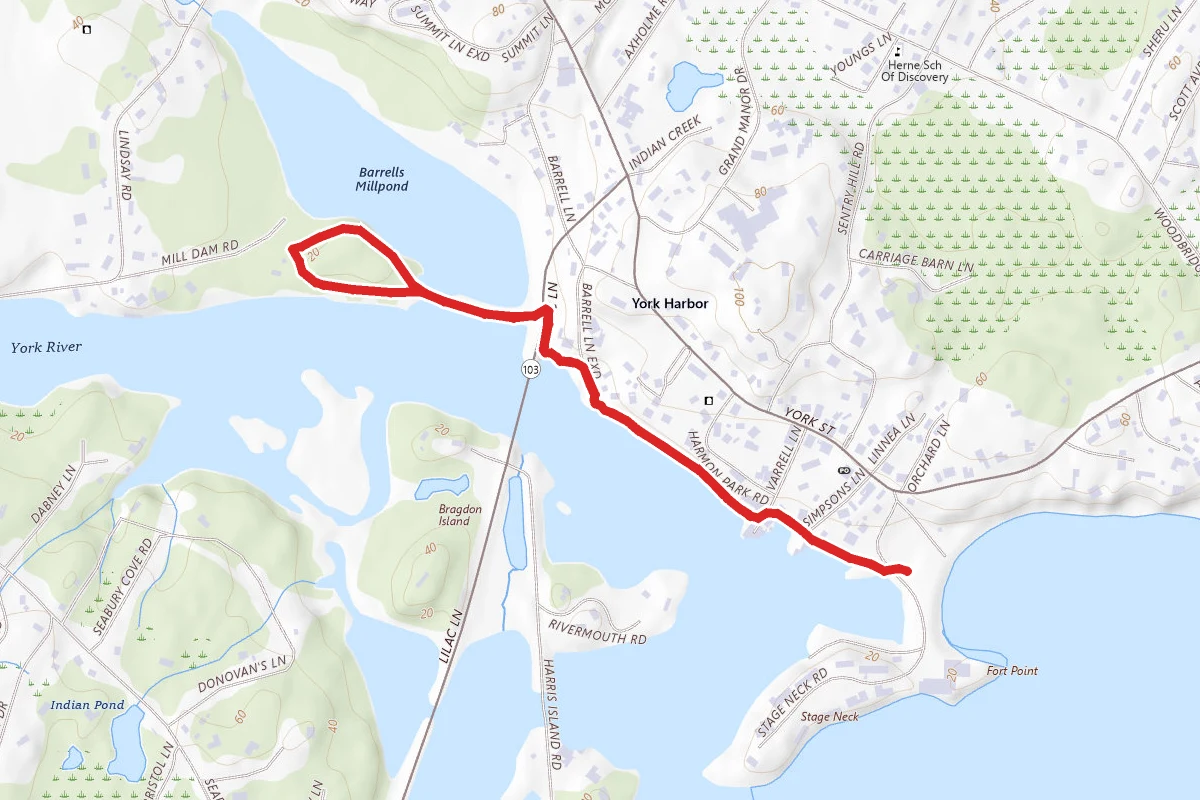 Fisherman's Walk Trail To Wiggly Bridge