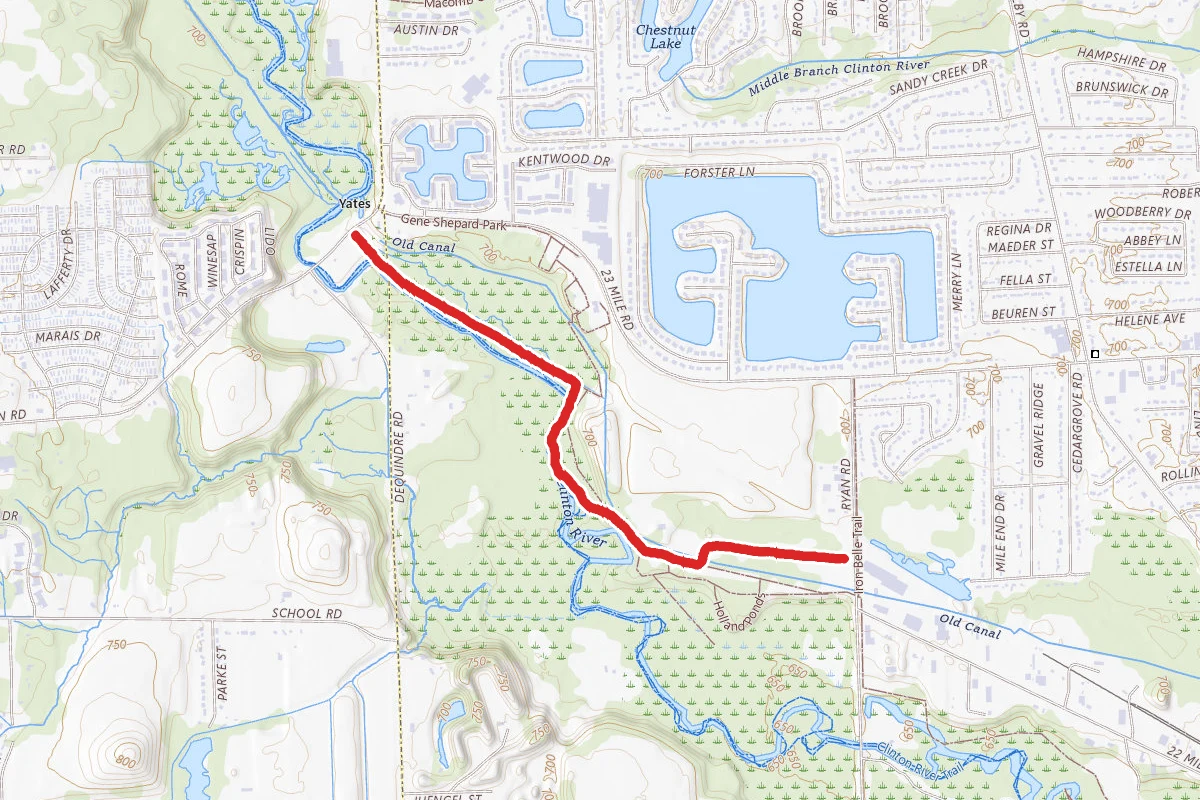 Holland Ponds to Yates Cider Mill