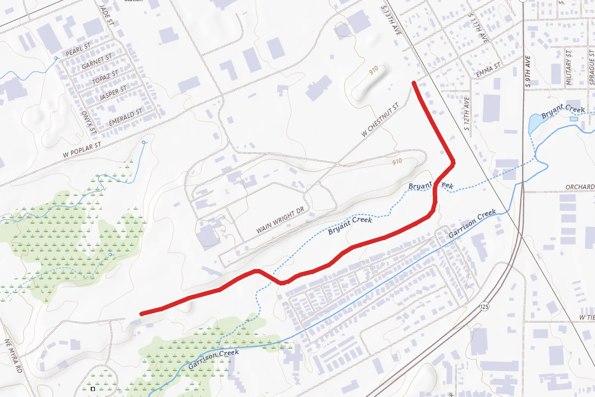 Planet Walk & Cycle Trail route map