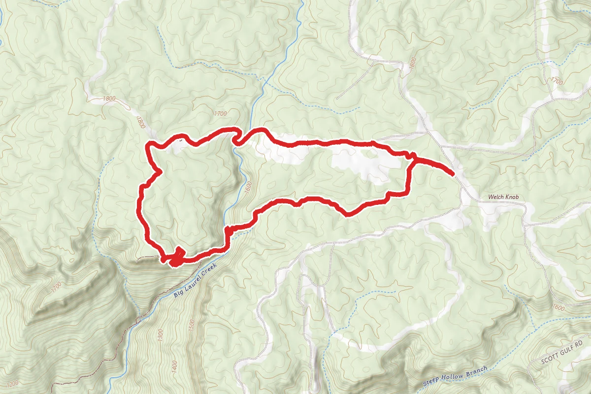 Virgin Falls Trail to Upland Trail Loop