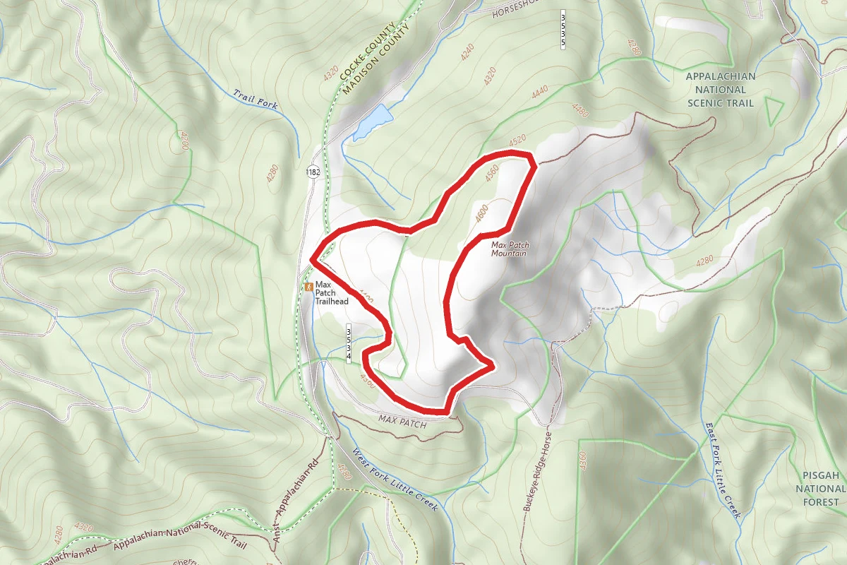 Max Patch Loop via Appalachian Trail