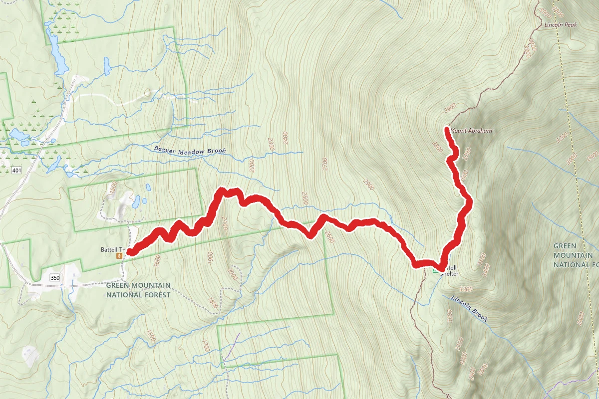 Mount Abraham via Battell and Long Trail