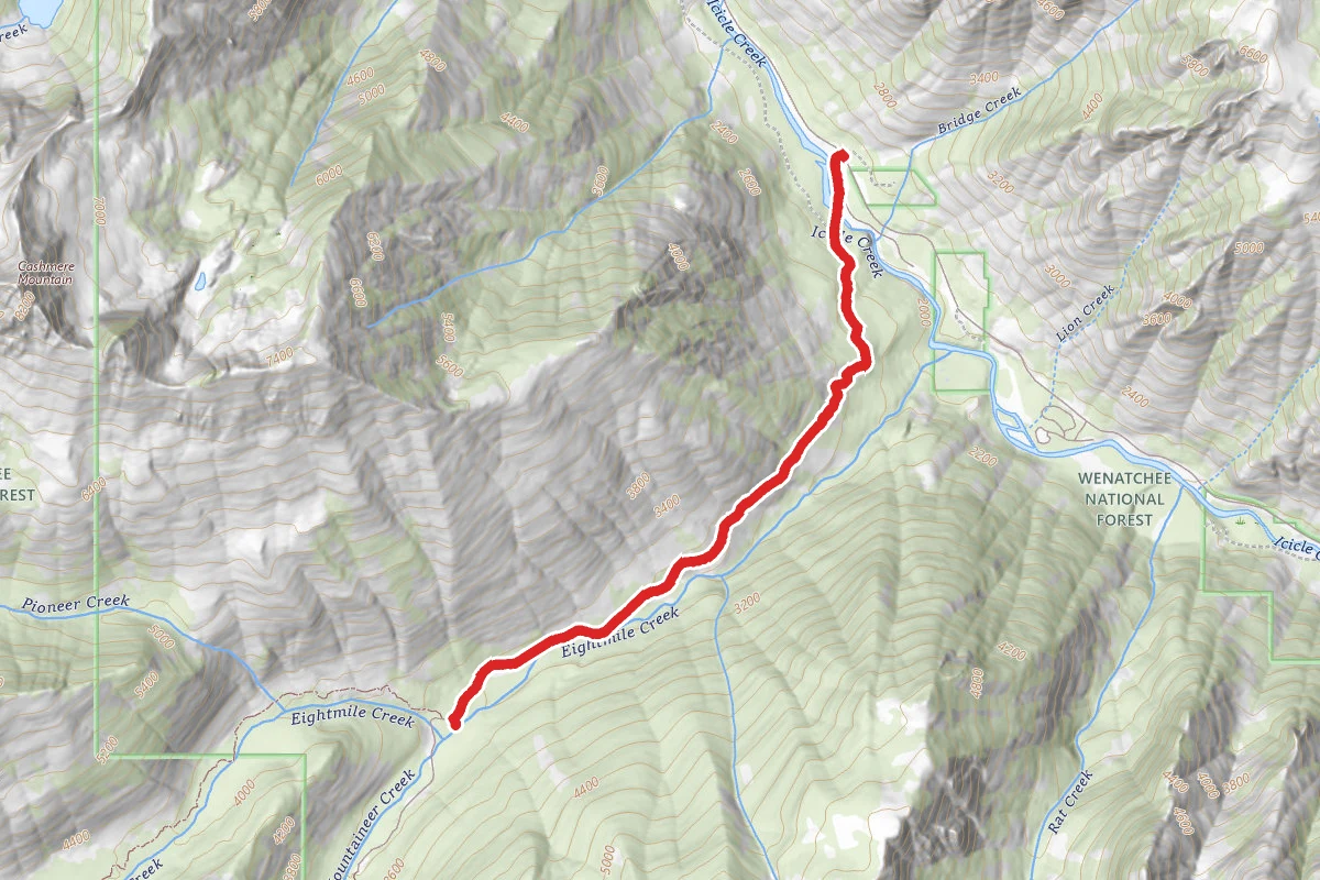 Eight Mile to Icicle Creek