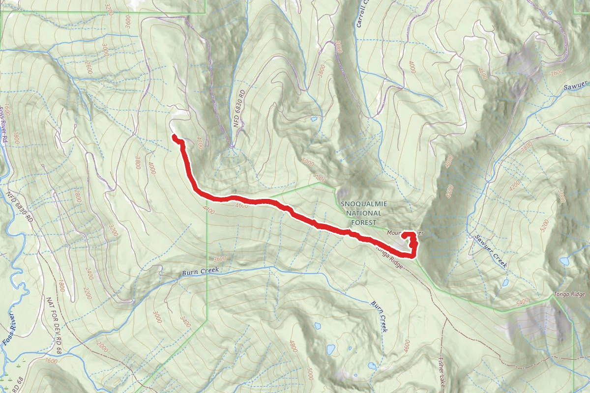 Tonga Ridge and Mount Sawyer