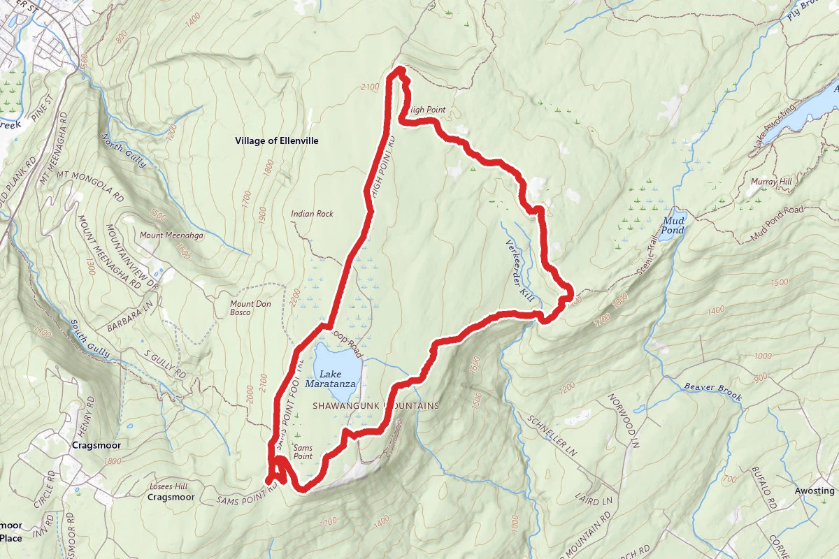 Sam's Point and Verkeerderkill Falls Trail