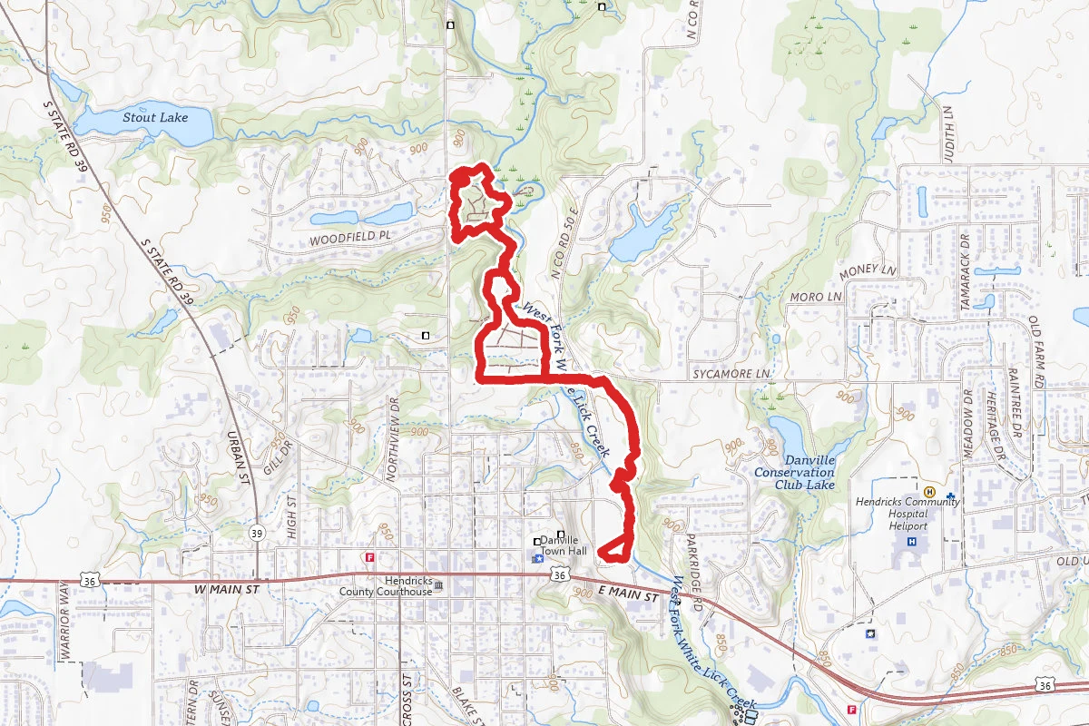 Ellis Park to Blanton Woods Trail