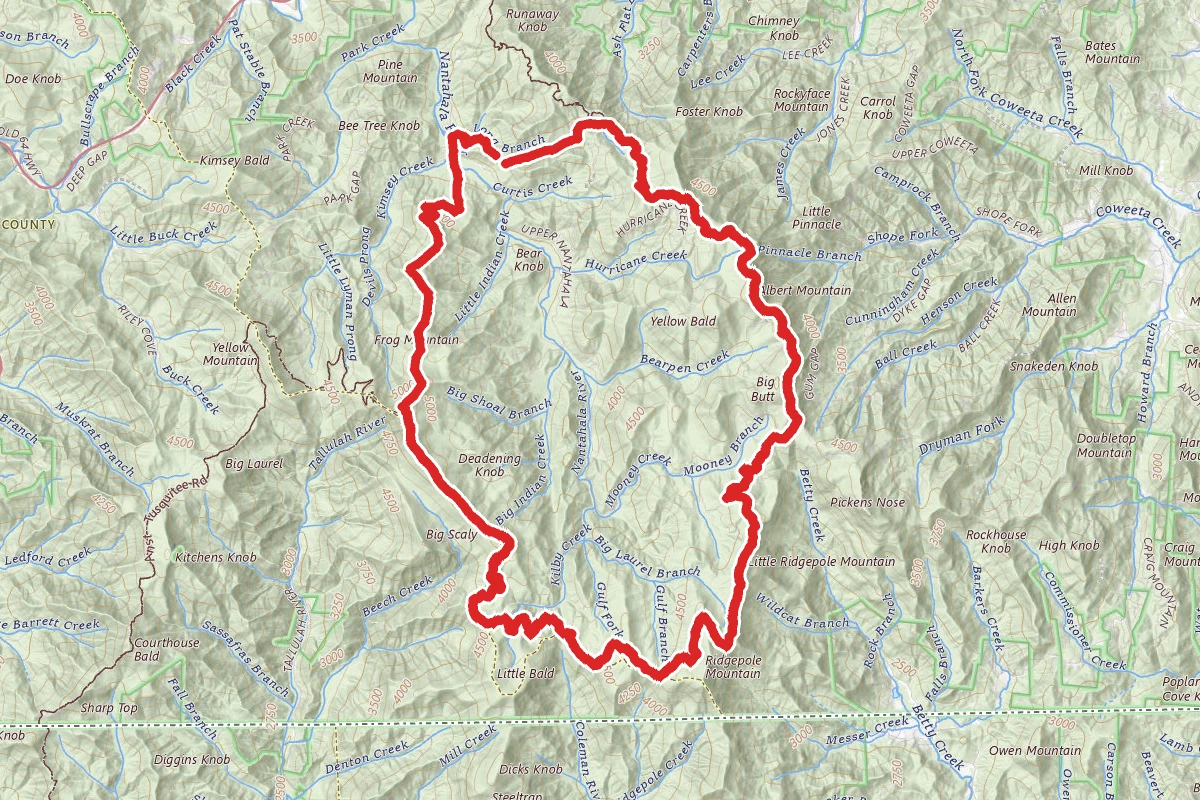 Standing Indian, Mount Albert, Nantahala Basin Loop