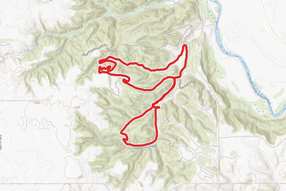 Blue Diamond and Woodland Trail Loop
