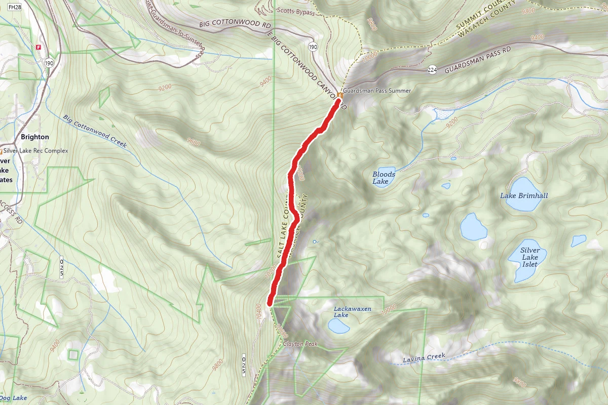 Guardsmans Pass Trail