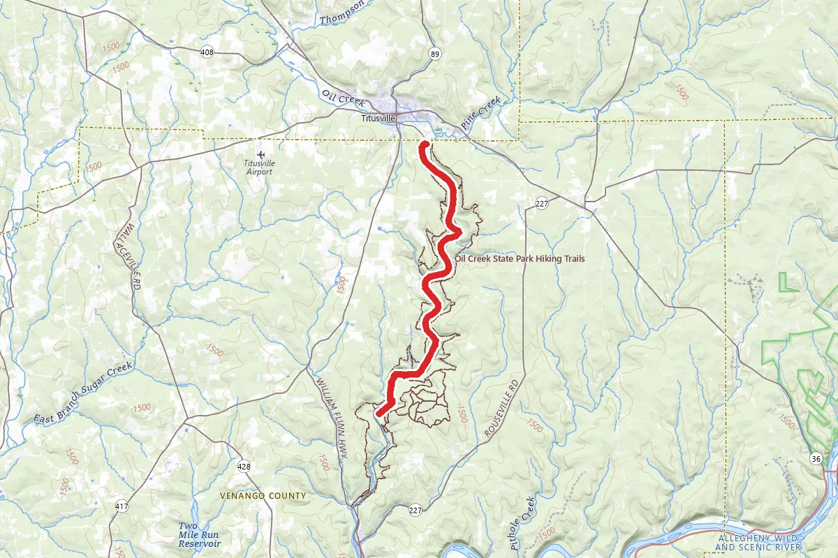 Oil Creek Bike Trail