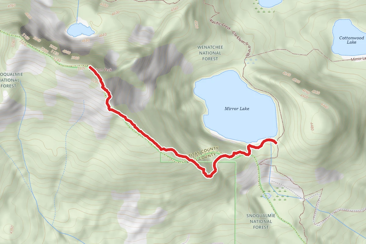 Tinkham Peak east boot trail