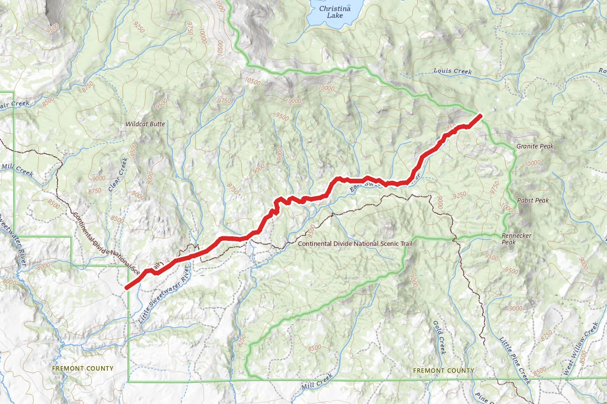 Cd South Snowmobile Trail