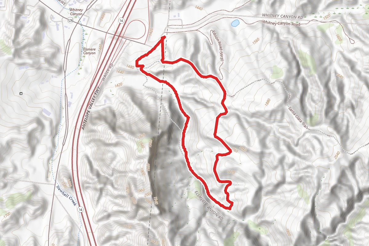 Elsmere Canyon Road Loop