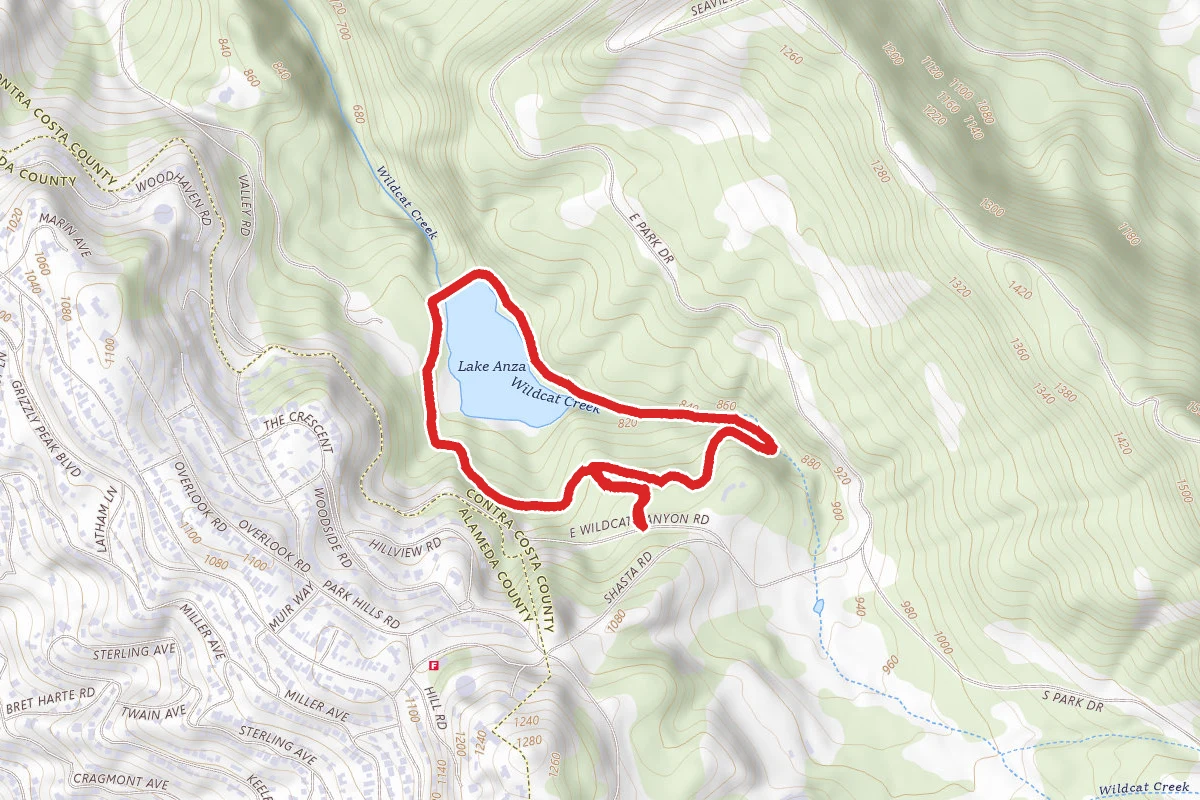 Selby Trail and Wildcat Gorge Loop to Lake Anza