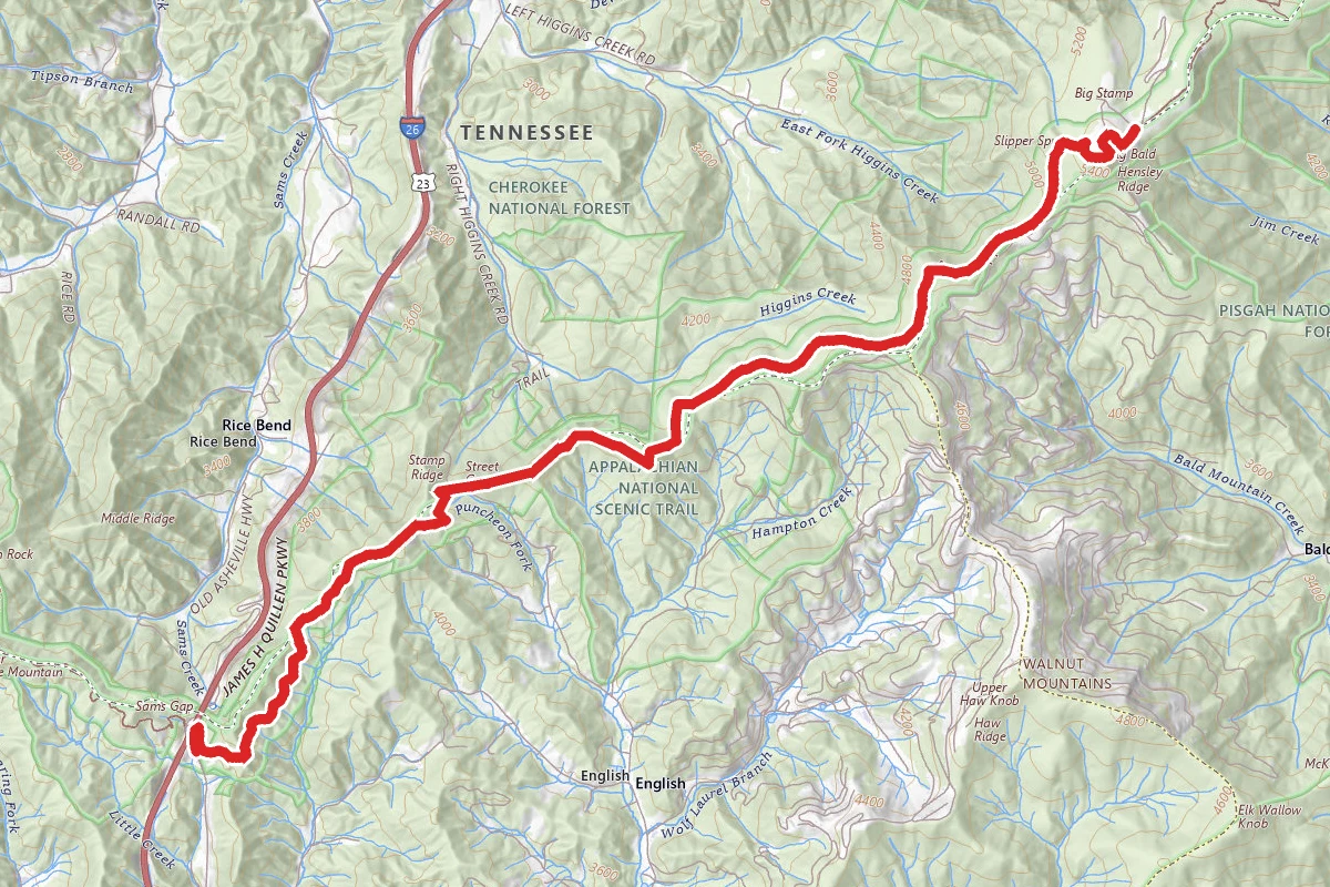 Big Bald via Appalachian Trail