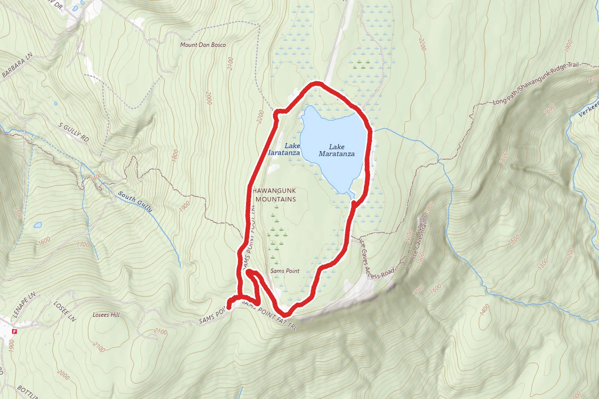 Lake Maratanza via Sam's Point Road Loop