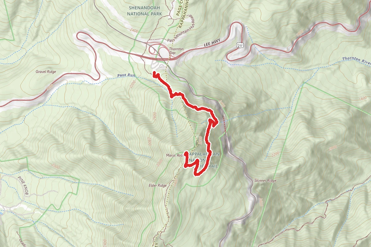 Marys Rock via Appalachian Trail (North Approach)
