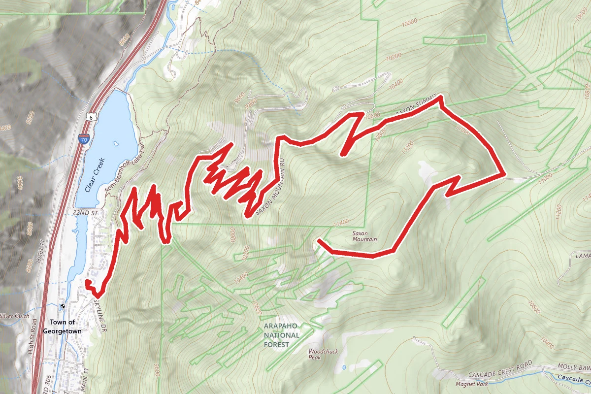 Saxon Mountain Summit OHV Trail