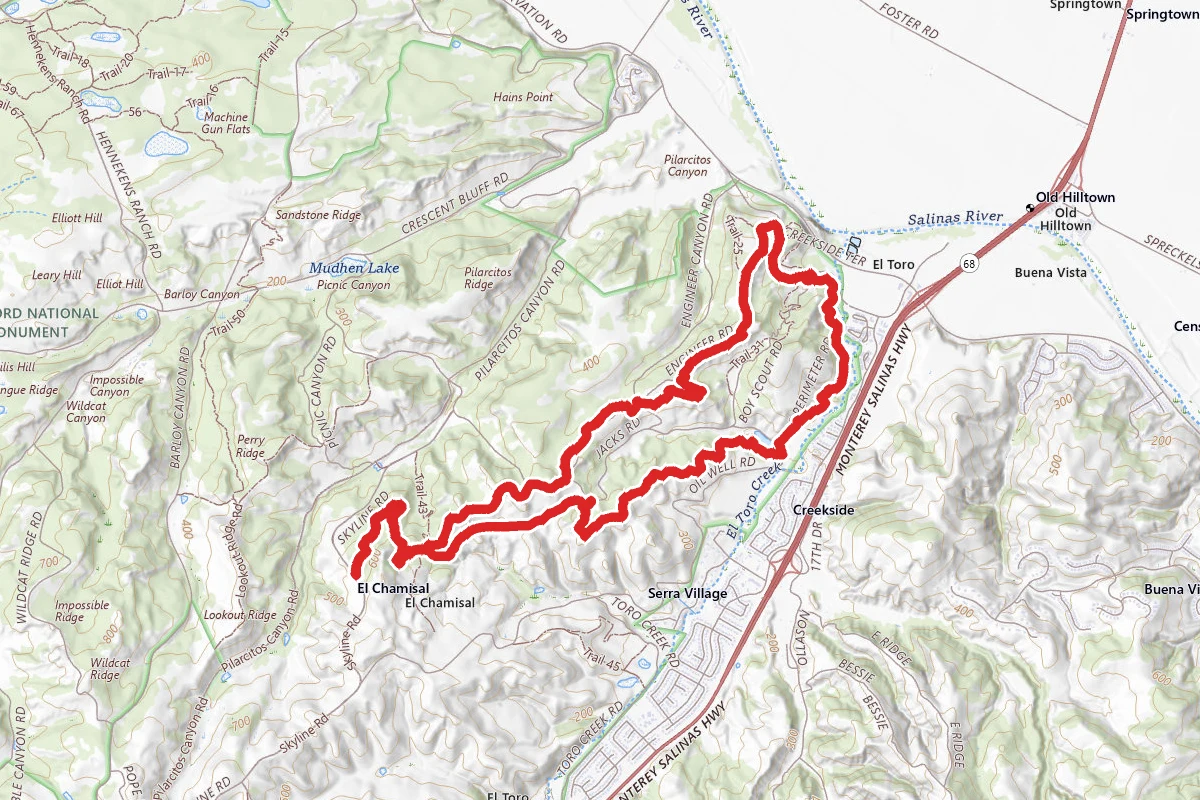 Trail 41 and Trail 36 Loop