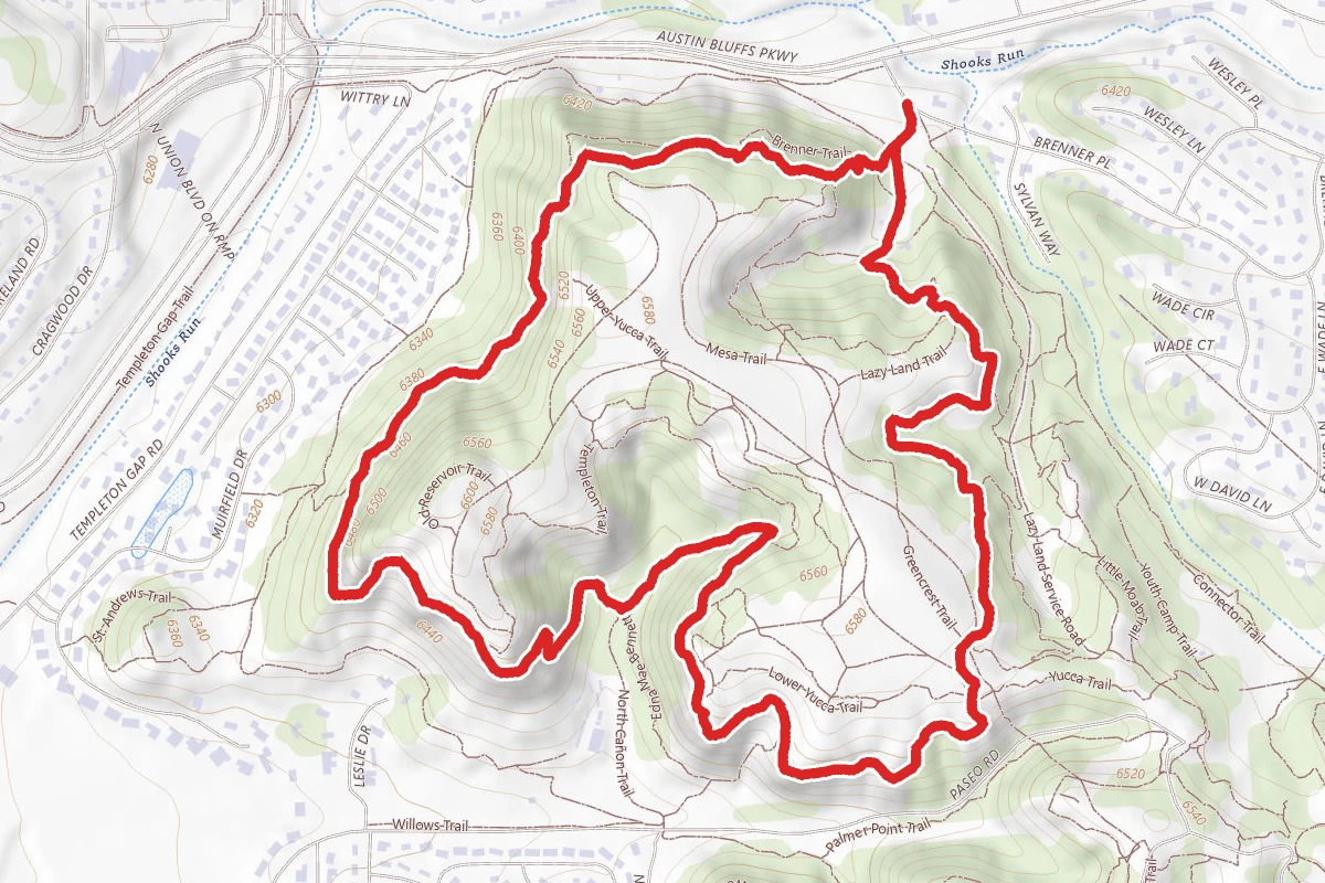 Templeton Trail to Mesa Trail Loop