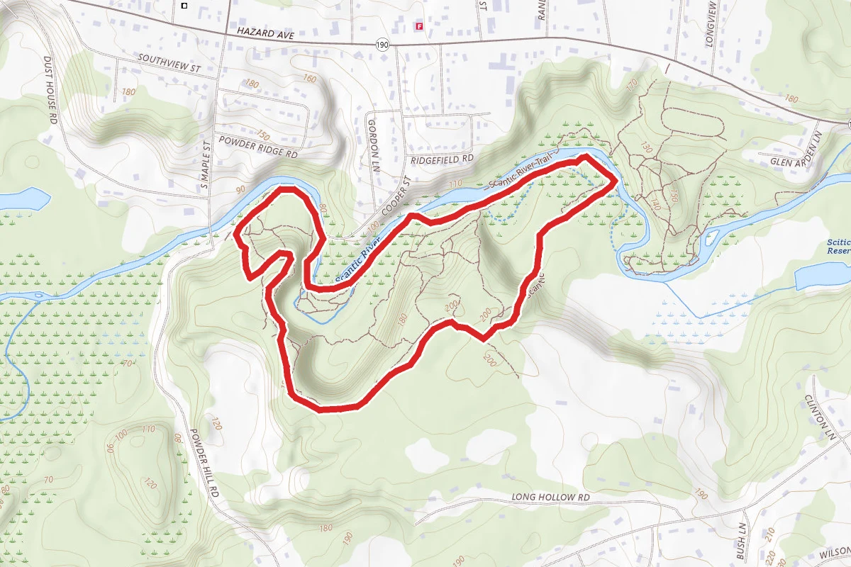 Scantic Rapids Park Powder Hollow Loop