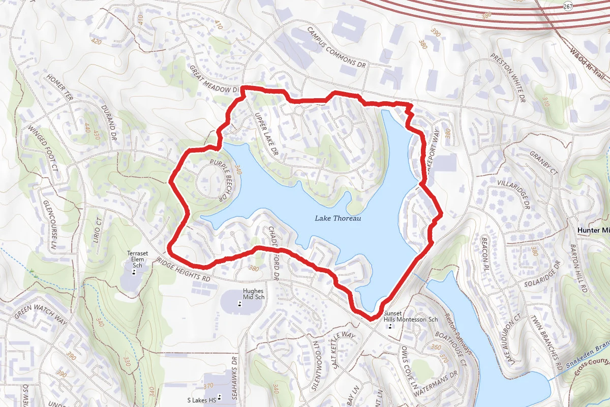 Lake Thoreau Red Loop