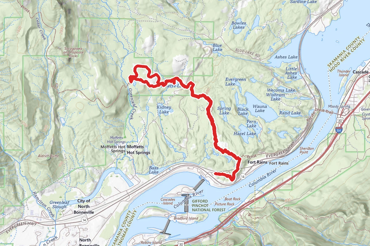 Tamanous Trail to PCT & Gillette Lake