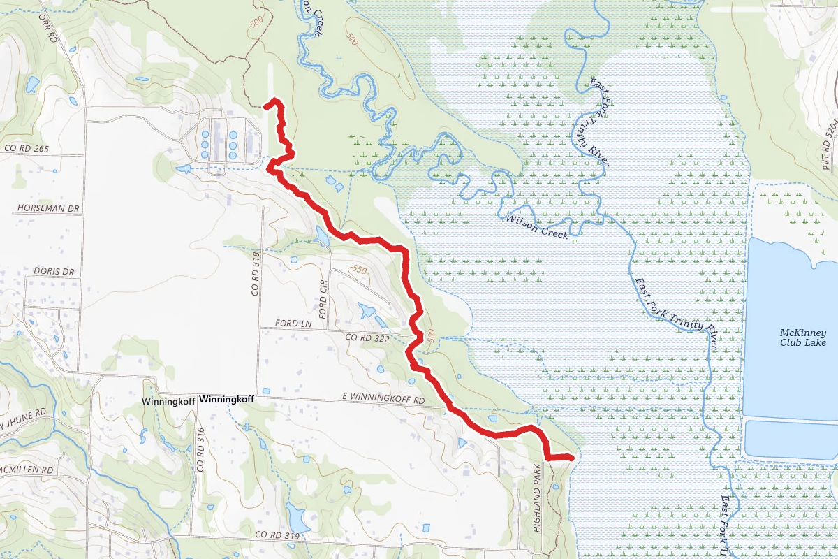 Lavon Lake Via Trinity Trail