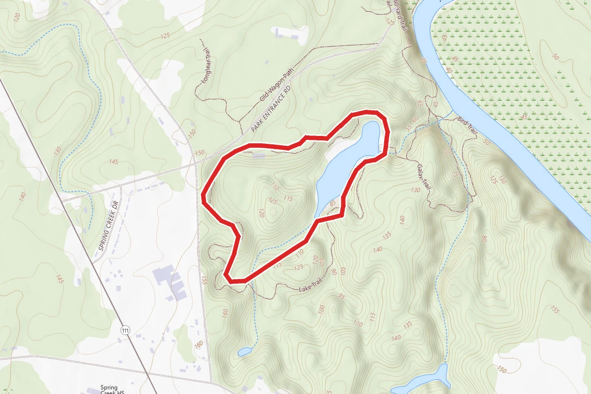 Cliffs of the Neuse Lake Trail