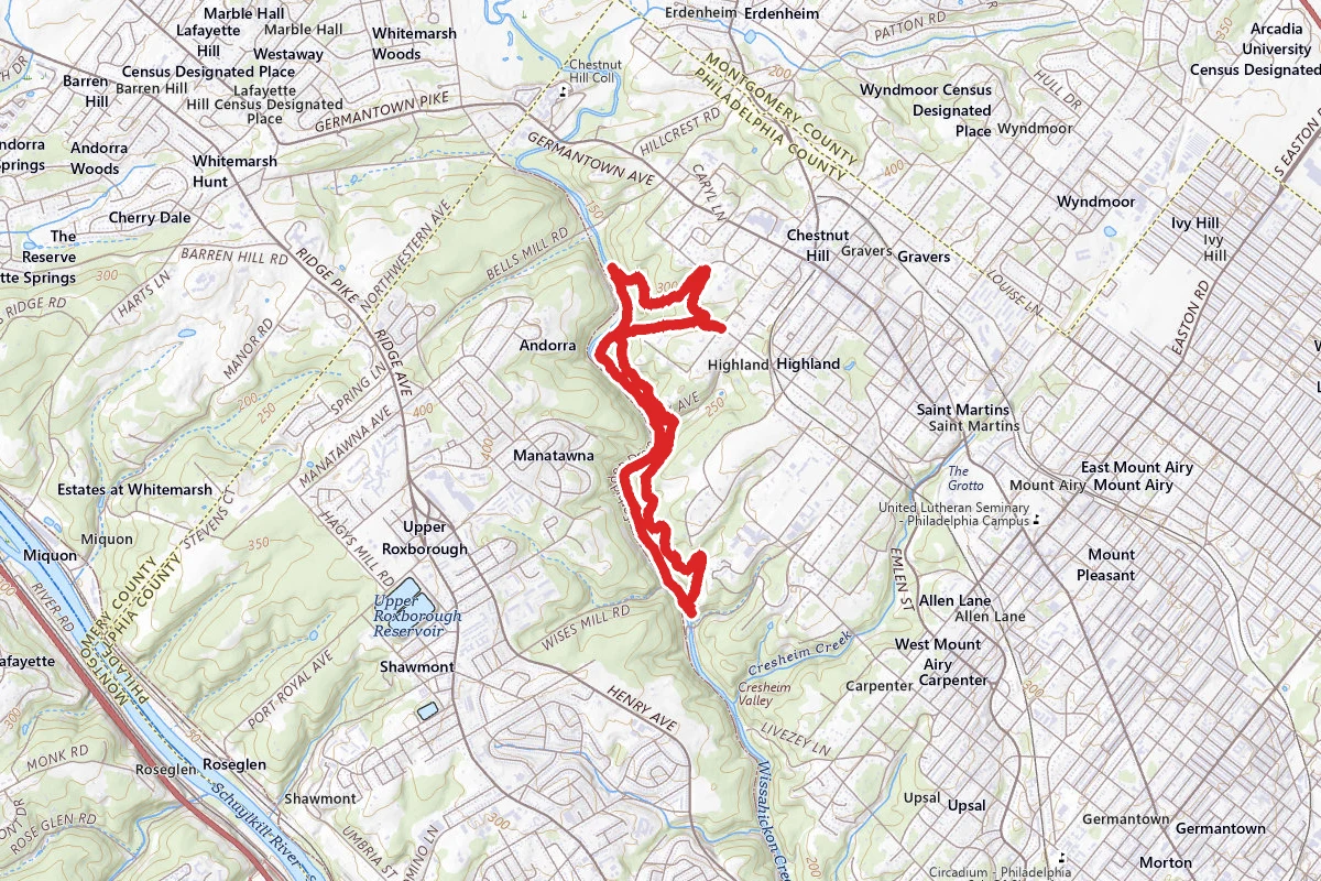 Wissahickon Gorge North Loop