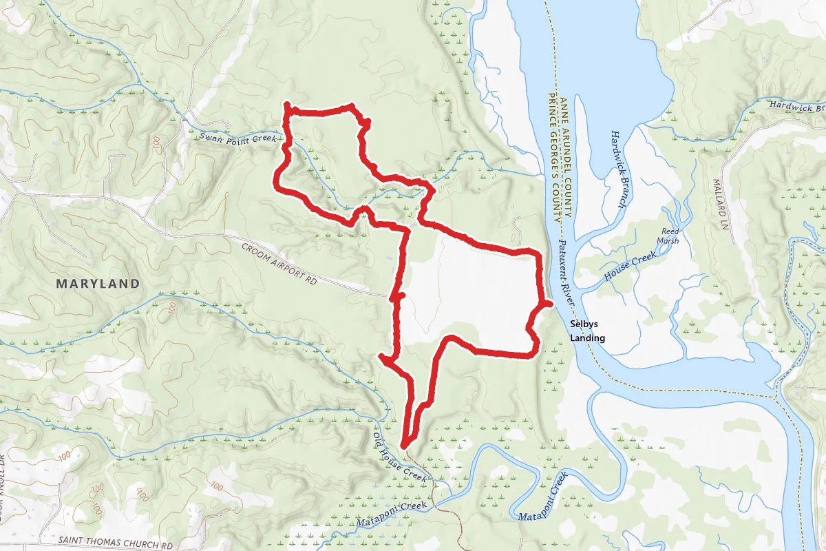 Columbia Air Center Loop Hike through Patuxent River Park