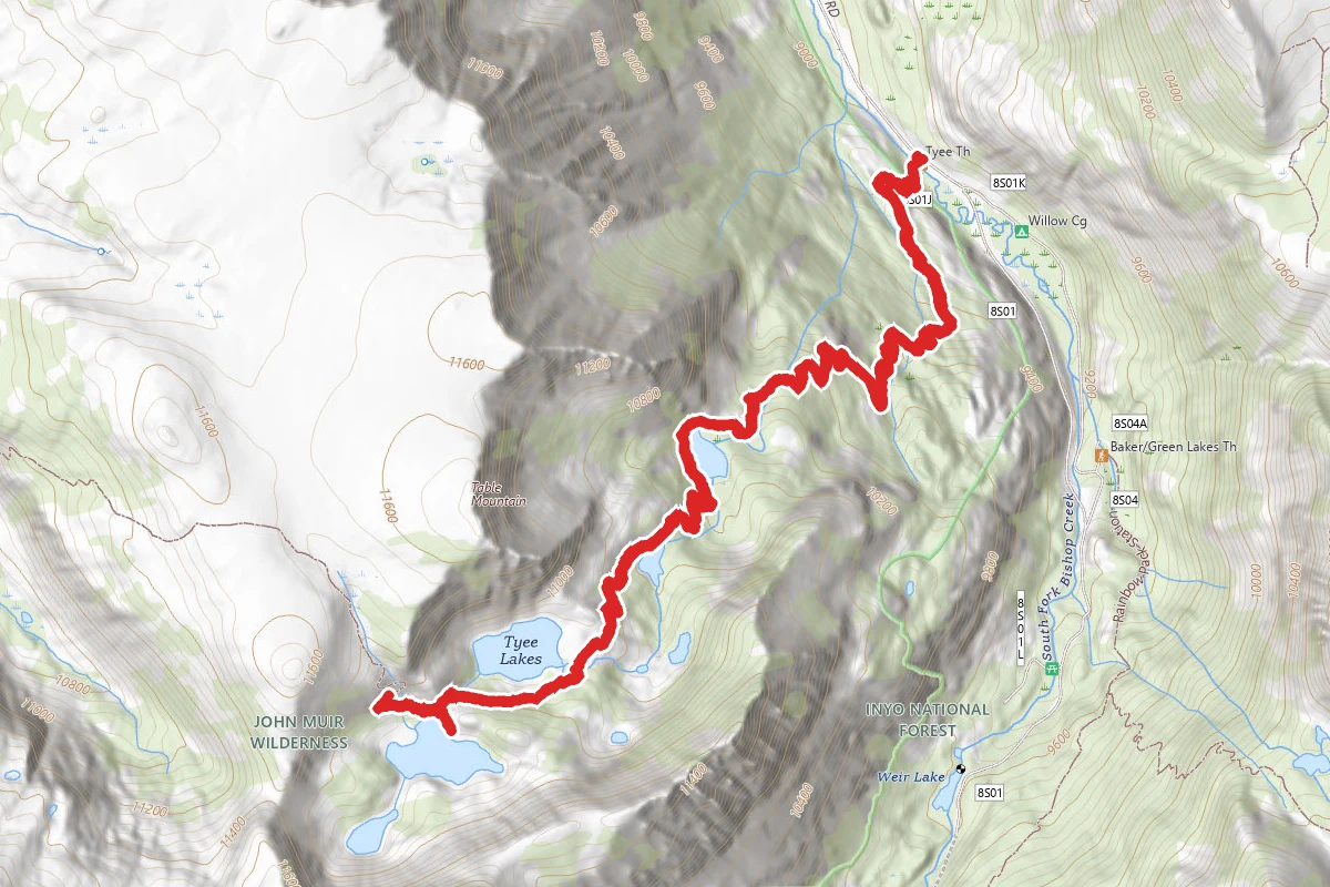 Tyee Lakes Trail